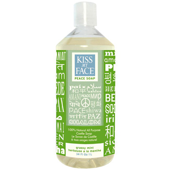 Grassy mint liquid soap, 34 oz